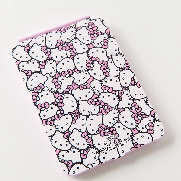 Impressions Vanity Co. Hello Kitty Touch Pad Mini Tri-Tone LED Makeup Mirror NWT - Picture 3 of 5